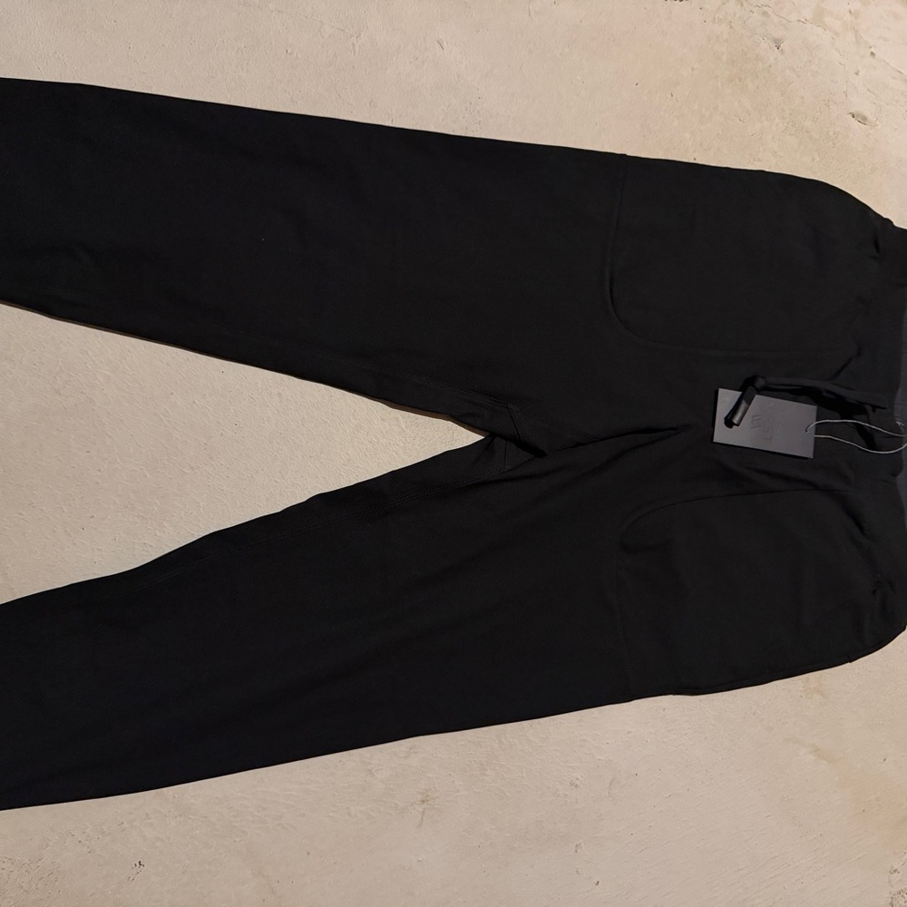 Men's Black Jogger Sweatpants with Drawstring Waist